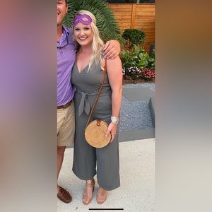 Shine star jumpsuit - army green